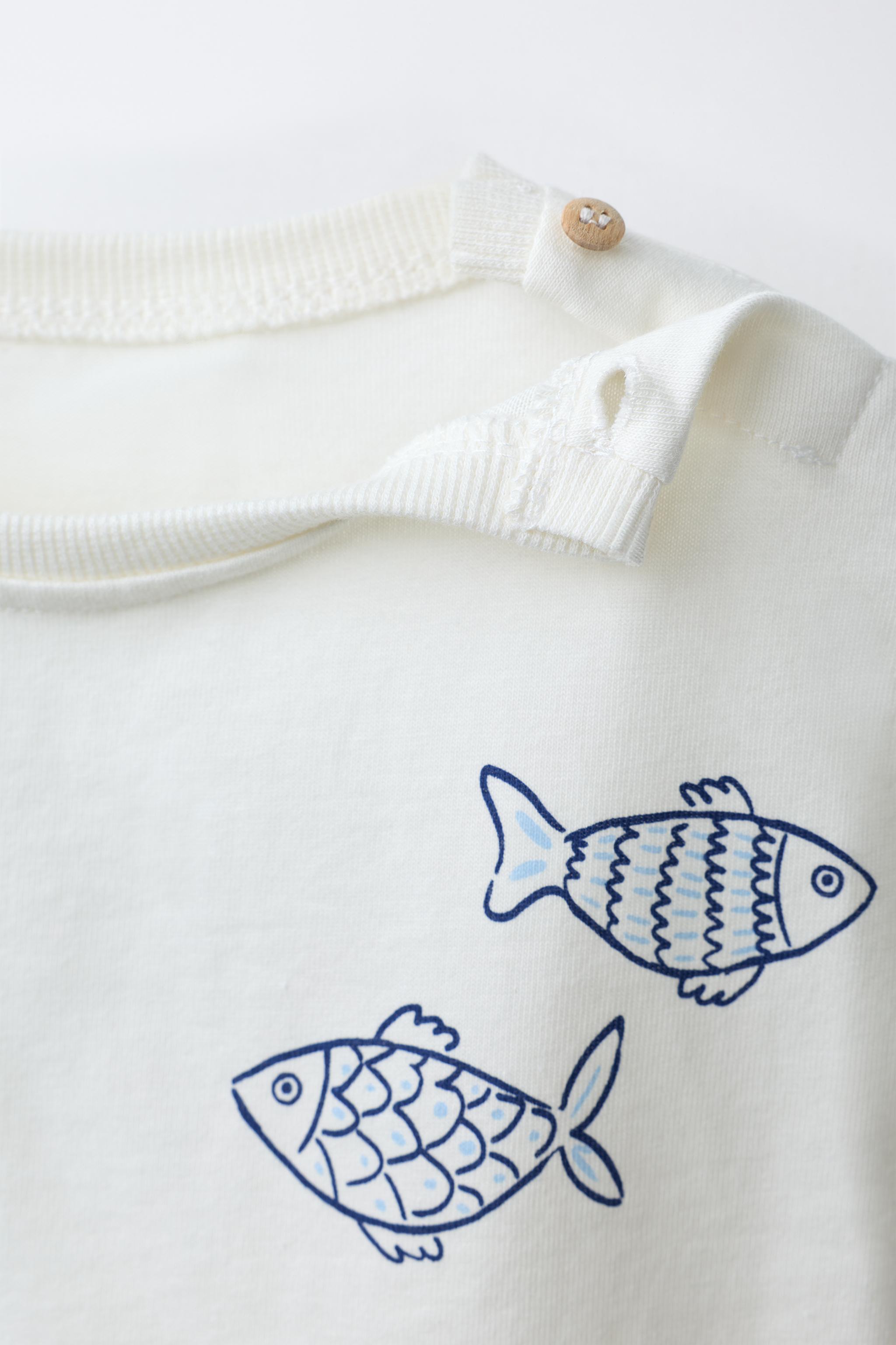 T-SHIRT IMPRIMÉ POISSONS